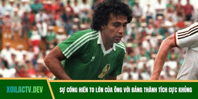 Sự cống hiến to lớn của ông với bảng thành tích cực khủng